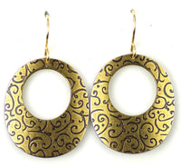 Large Brassy Earrings Specials