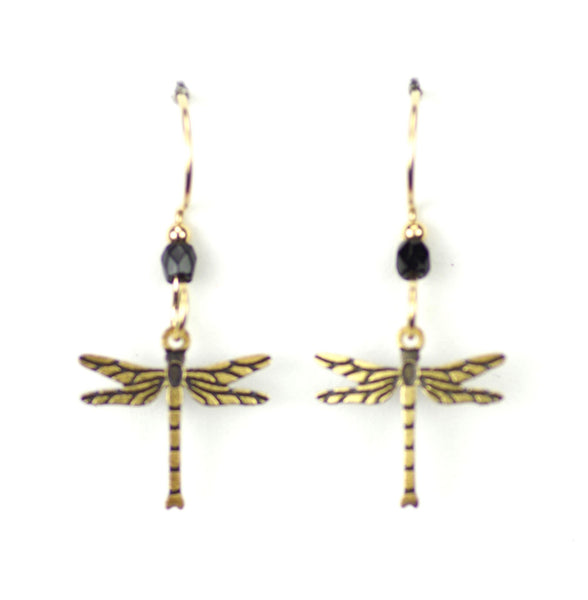DRAGON FLY SMALL GOLD  BLACK