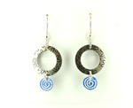 Silver Donut Earrings