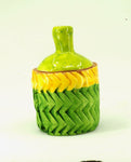Lidded Ceramic Vessel.