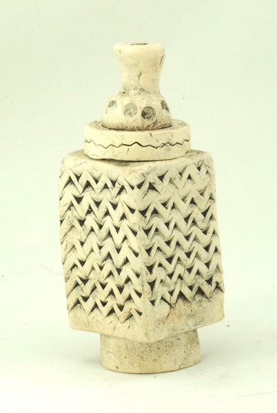 Lidded Ceramic Vessel.